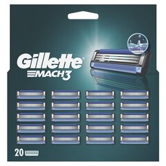 Raseerija terad Gillette Mach3, 20 tk hind ja info | Raseerimisvahendid | hansapost.ee