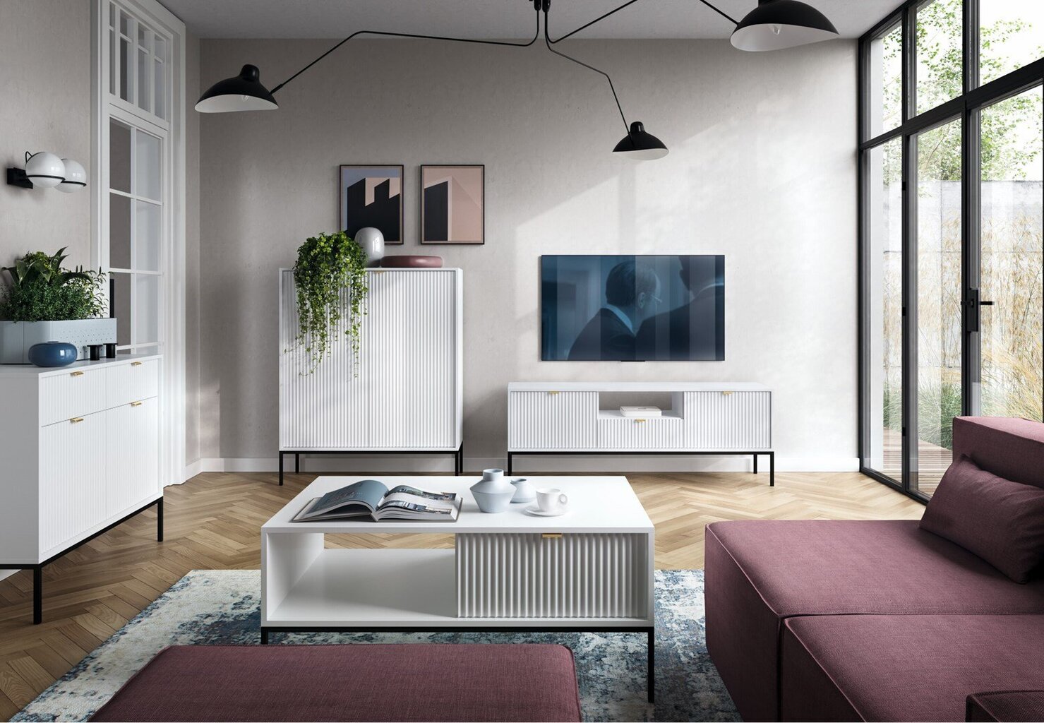 Tv-laud Novac, valge hind ja info | Televiisori alused | hansapost.ee