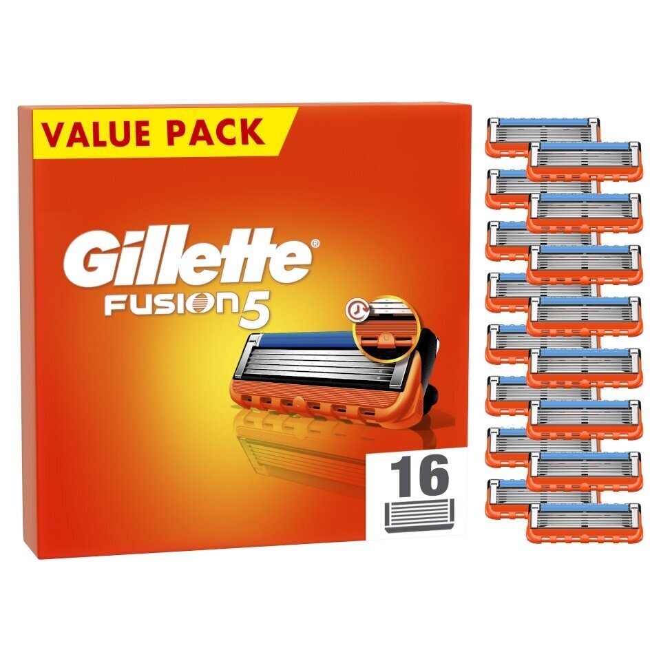 Raseerimispead Gillette Fusion 5, 16 tk. цена и информация | Raseerimisvahendid | hansapost.ee