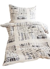 Jerry Fabrics voodipesukomplekt Home Sweet Home, 140x200, 2-osaline hind ja info | Voodipesukomplektid | hansapost.ee