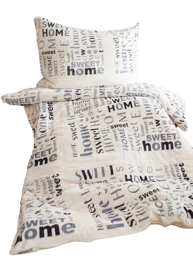 Jerry Fabrics voodipesukomplekt Home Sweet Home, 140x200, 2-osaline цена и информация | Voodipesukomplektid | hansapost.ee