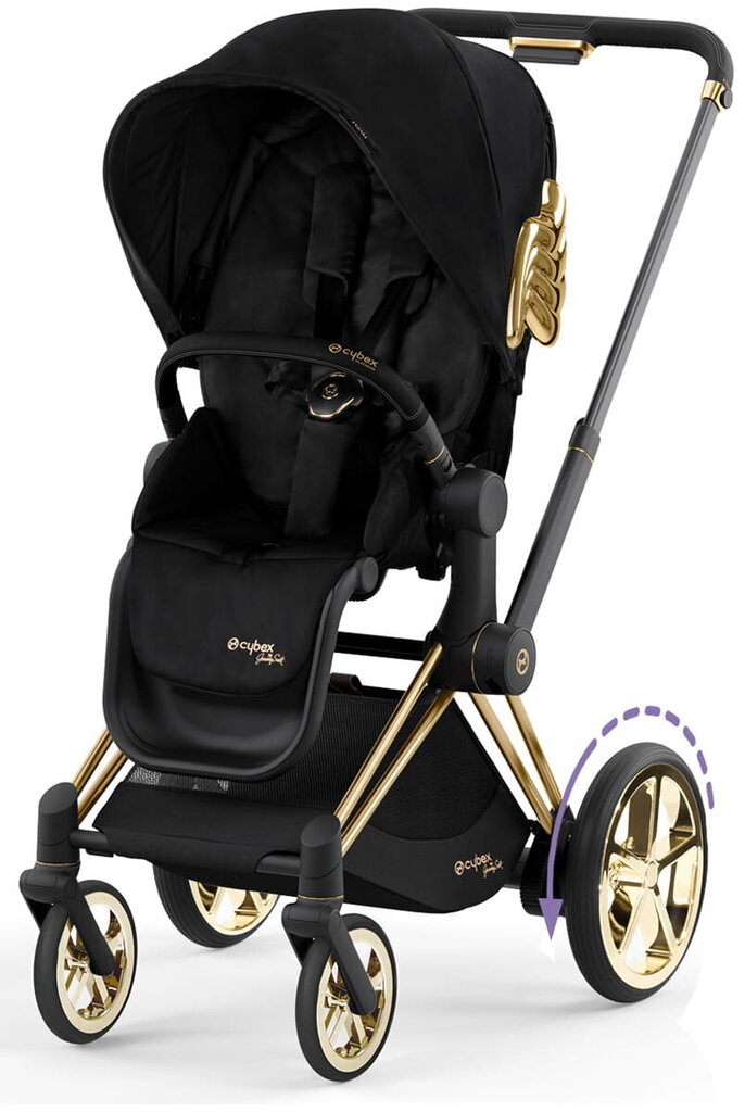 Universaalne jalutuskäru Cybex e-Priam 2in 1, Jeremy Scott Wings Black цена и информация | Vankrid, jalutuskärud | hansapost.ee