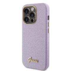 Guess PU Glitter Full Wrapped Case for iPhone 15 Pro Lilac цена и информация | Чехлы для телефонов | hansapost.ee
