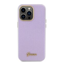 Guess PU Glitter Full Wrapped Case for iPhone 15 Pro Max Lilac цена и информация | Чехлы для телефонов | hansapost.ee