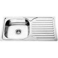 Roostevabast terasest valamu D7843A parem, sifooniga price and information | Kitchen sinks | hansapost.ee