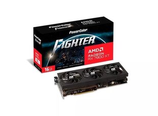 PowerColor Fighter AMD Radeon RX 7800 XT (RX 7800 XT 16G-F/OC) цена и информация | Видеокарты | hansapost.ee