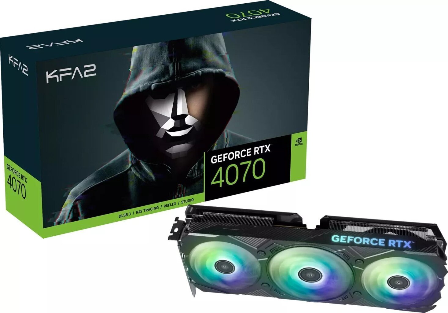 KFA2 GeForce RTX 4070 EX Gamer 1-Click OC (47NOM7MD7JEK) hind ja info | Videokaardid | hansapost.ee