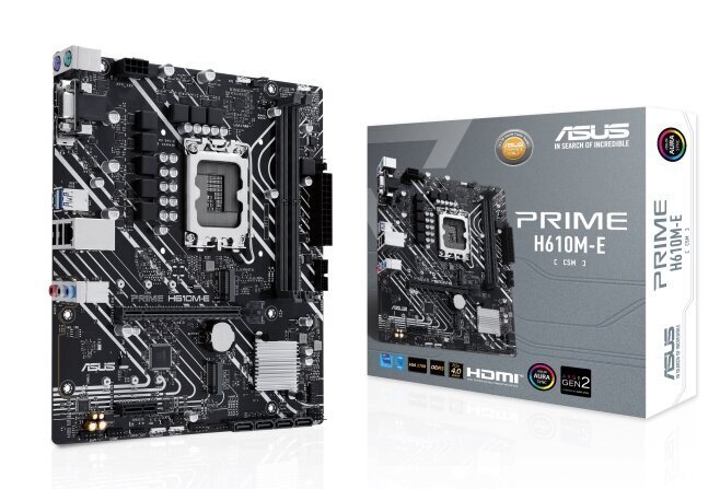 Asus Prime H610M-E-CSM цена и информация | Emaplaadid | hansapost.ee