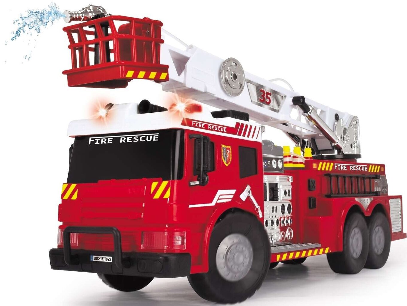 Kaugjuhitav tuletõrjeauto koos liikuva redeliga RC valguse/heliga цена и информация | Mänguasjad poistele | hansapost.ee