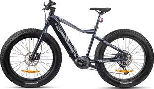 Электровелосипед GZR Black Raw 2023 26" Electric Fatbike 19", черный цвет цена и информация | Электровелосипеды | hansapost.ee