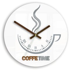 Настенные часы Coffee Time цена и информация | Смотреть MDF деревянные настенные часы - тихий кварц большой настенный часы для домашнего бюро легко читать черные | hansapost.ee