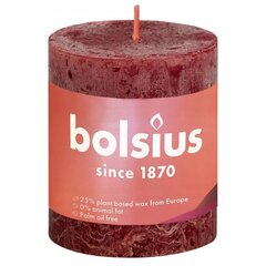 Bolsius sammasküünlad Shine 6 tk 80 x 68 mm sametpunane hind ja info | Küünlad, küünlajalad | hansapost.ee