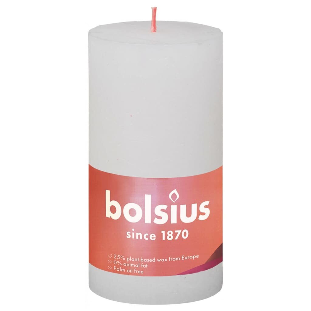 Bolsius sammasküünlad Shine 6 tk 130 x 68 mm pilvevalge цена и информация | Küünlad, küünlajalad | hansapost.ee