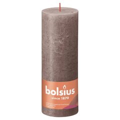 Bolsius sammasküünlad Shine 6 tk 190 x 68 mm pruunikashall hind ja info | Küünlad, küünlajalad | hansapost.ee