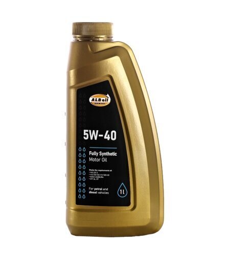 ALB 5W-40 sünteetiline mootoriõli, 1 L цена и информация | Mootoriõlid | hansapost.ee