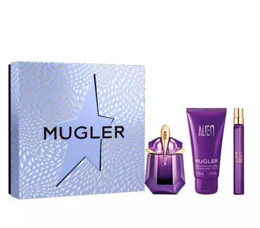Kosmeetikakomplekt Thierry Mugler Alien naistele: parfüümvesi Edp, 30 ml + parfüümvesi Edp, 10 ml + ihupiim, 50 ml hind ja info | Kehakreemid, kehaõlid ja losjoonid | hansapost.ee