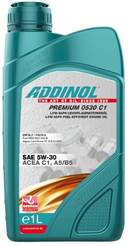 Mootoriõli Addinol Premium 0530 C1 5w30 - 1L цена и информация | Mootoriõlid | hansapost.ee