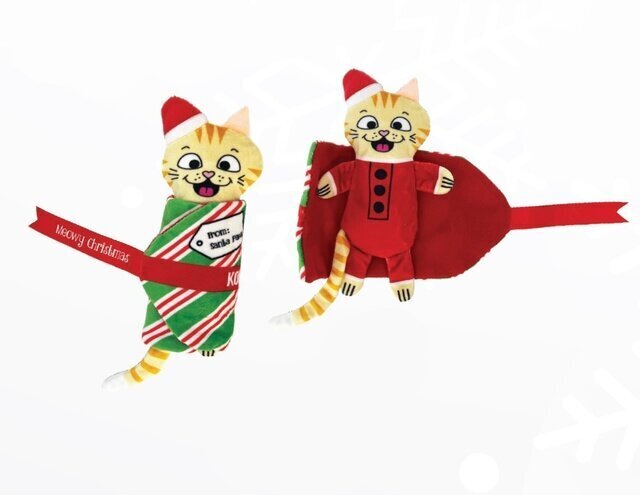 Jõulumänguasi kassidele Kong Holiday Pull-a-partz, 15 cm hind ja info | Kasside mänguasjad | hansapost.ee