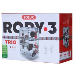 Puur närilistele Zolux Rody3 Trio, punane цена и информация | Клетки и принадлежности для грызунов | hansapost.ee