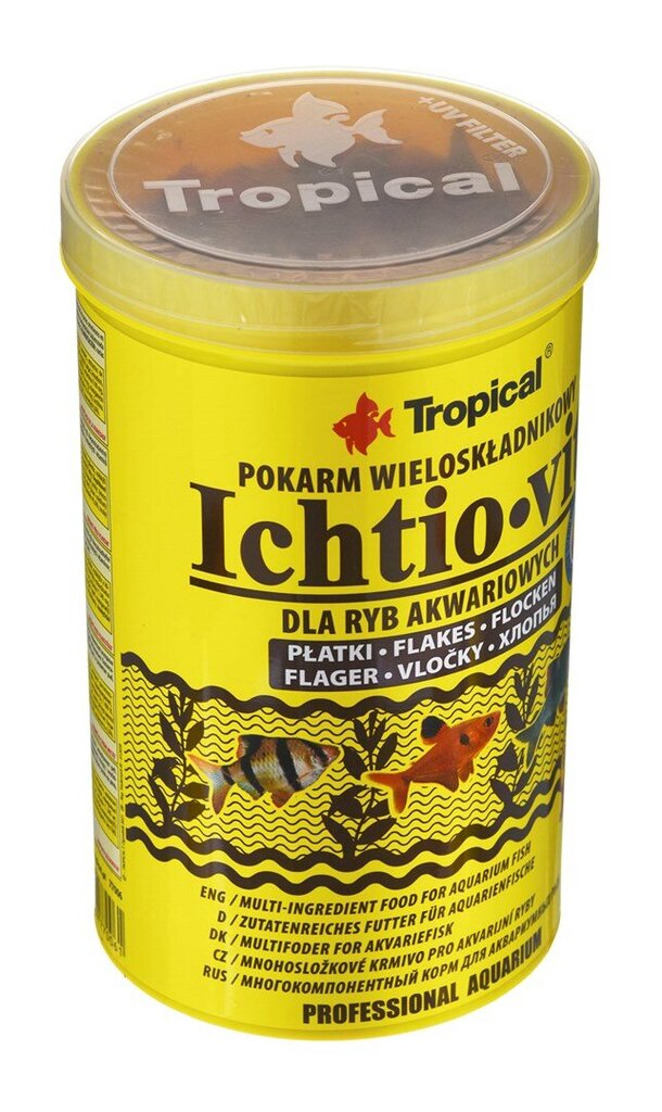 Toit akvaariumi kaladele Tropical Ichtio-Vit, 1000 ml/200 g цена и информация | Kalade toit | hansapost.ee