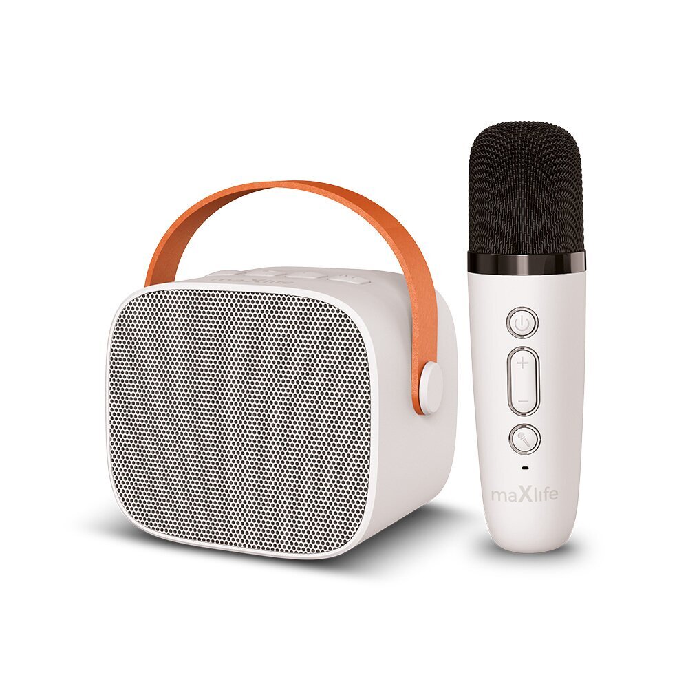 Maxlife Bluetooth karaokekõlar MXKS-100, valge цена и информация | Mikrofonid | hansapost.ee