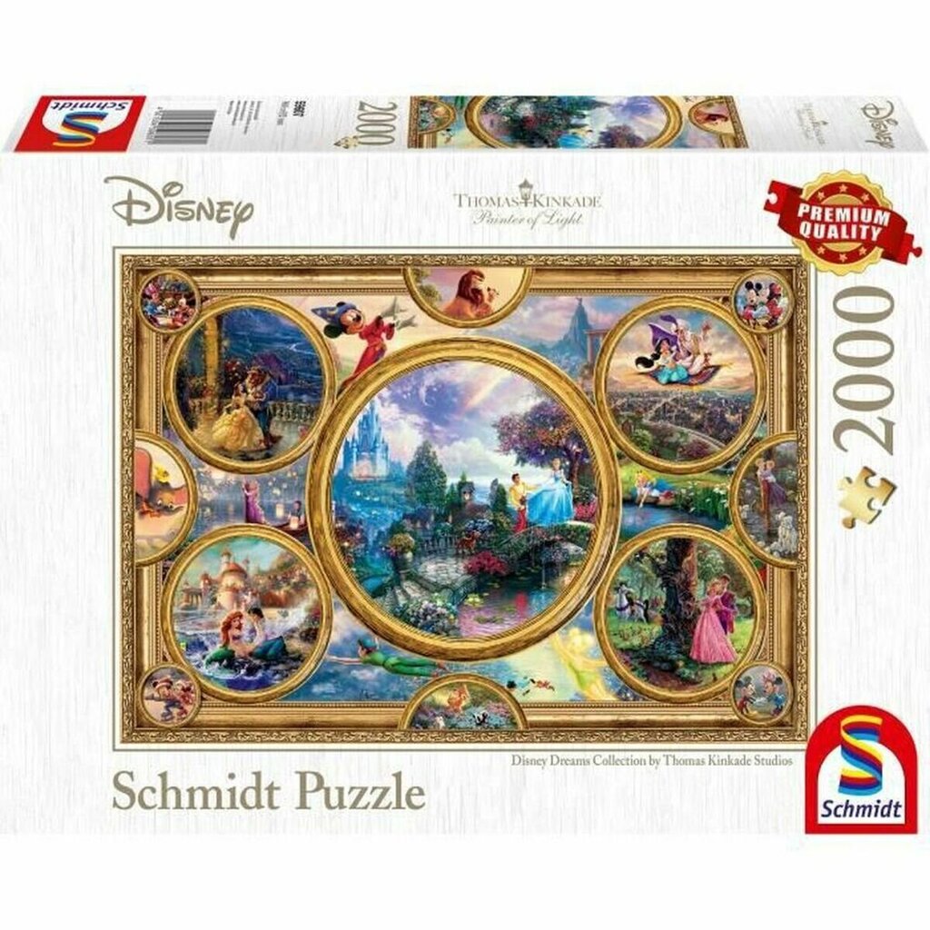 Pusle Schmidt Spiele Disney, Unistuste kollaaž, 2000 tk цена и информация | Pusled lastele ja täiskasvanutele | hansapost.ee