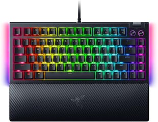 Razer BlackWidow V4 75%  mehaniska  US  melna цена и информация | Клавиатура с игровой мышью 3GO COMBODRILEW2 USB ES | hansapost.ee