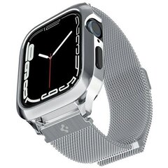 Spigen Metal Fit PRO Apple Watch 8|SE|7 |6|5|4 (44|45mm) srebrny|silver ACS04584 цена и информация | Аксессуары для смарт-часов и браслетов | hansapost.ee