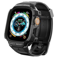 Spigen Rugged Armor Pro Apple Watch Ultra 49mm czarny|black ACS05460 цена и информация | Аксессуары для смарт-часов и браслетов | hansapost.ee