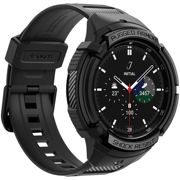 Spigen Rugged Armor Pro Samsung Watch 6 Classic 43mm Black ACS06492 цена и информация | Nutikellade aksessuaarid ja tarvikud | hansapost.ee