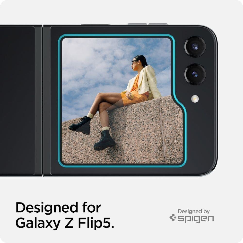 Spigen Glas.TR Galaxy Z Flip 5 цена и информация | Ekraani kaitseklaasid ja kaitsekiled | hansapost.ee