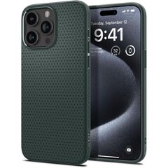 Spigen Liquid Air iPhone 15 Pro 6.1" abyss green ACS06706 hind ja info | Telefonide kaitsekaaned ja -ümbrised | hansapost.ee