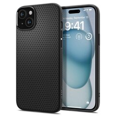 Spigen Liquid Air iPhone 15 6.1" czarny|matte black цена и информация | Чехлы для телефонов | hansapost.ee