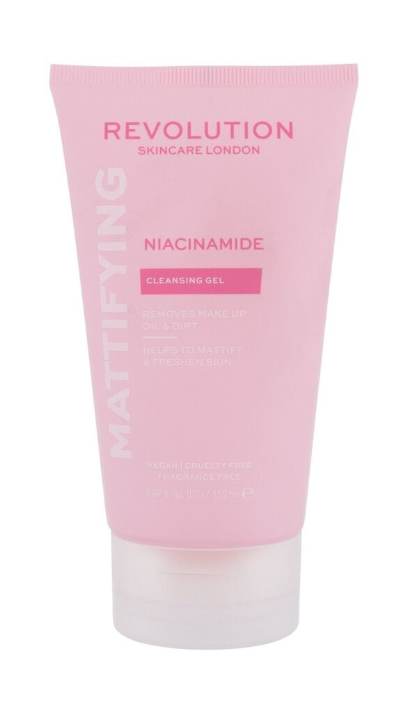 Näopesugeel Revolution Skincare Niacinamide Mattifying Cleansing Gel, 150ml hind ja info | Näopuhastusvahendid | hansapost.ee