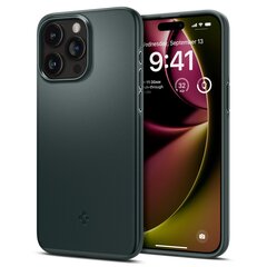 Spigen Thin Fit case iPhone 15 Pro Max - green hind ja info | Telefonide kaitsekaaned ja -ümbrised | hansapost.ee