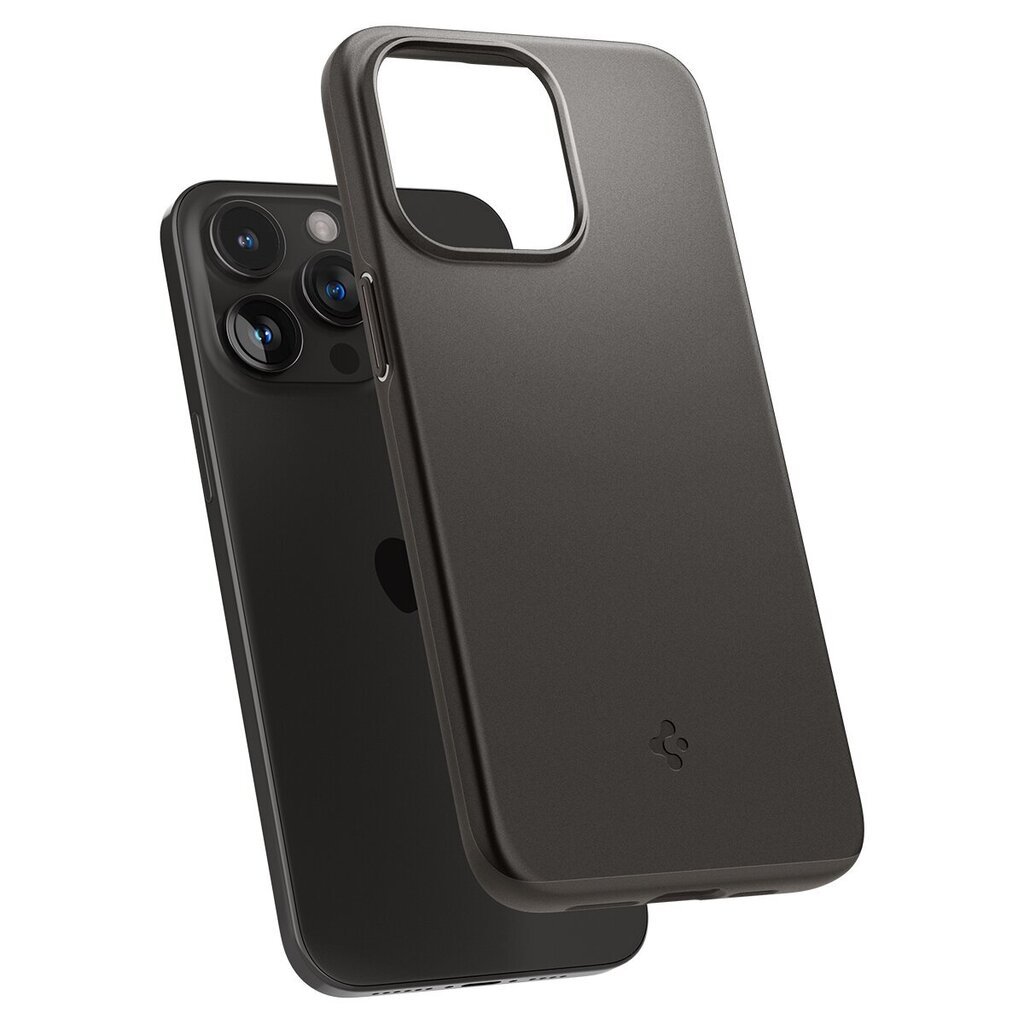 Spigen Thin Fit case iPhone 15 Pro - gray цена и информация | Telefonide kaitsekaaned ja -ümbrised | hansapost.ee