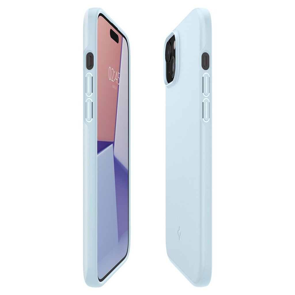 Spigen Thin Fit case iPhone 15 - blue цена и информация | Telefonide kaitsekaaned ja -ümbrised | hansapost.ee