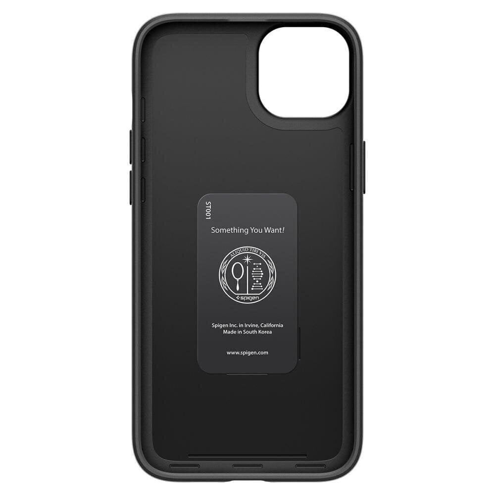 Spigen Thin Fit iPhone 15 6.1" Black ACS06776 hind ja info | Telefonide kaitsekaaned ja -ümbrised | hansapost.ee