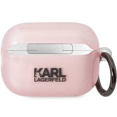 Karl Lagerfeld KLAP2HNCHTCP Airpods Pro 2 cover pink|pink Ikonik Choupette цена и информация | Аксессуары для наушников | hansapost.ee