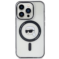 Karl Lagerfeld KLHMP15XHKHNOTK iPhone 15 Pro Max 6.7" IML Karl`s Head MagSafe hind ja info | Telefonide kaitsekaaned ja -ümbrised | hansapost.ee