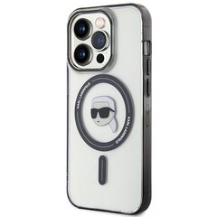 Karl Lagerfeld KLHMP15XHKHNOTK iPhone 15 Pro Max 6.7" transparent hardcase IML Karl`s Head MagSafe цена и информация | Чехлы для телефонов | hansapost.ee