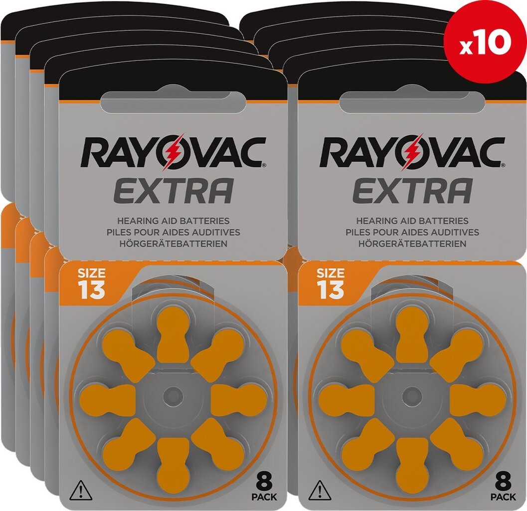 Patareid Rayovac Extra 13AUX PR48, 80 tk цена и информация | Patareid | hansapost.ee