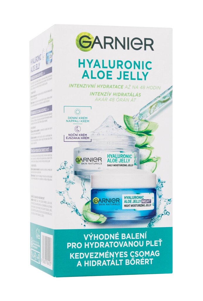 Komplekt Garnier Hyaluronic Aloe Jelly Duopack: päevane ja öine nahakreem, 2 x 50 ml цена и информация | Näokreemid | hansapost.ee