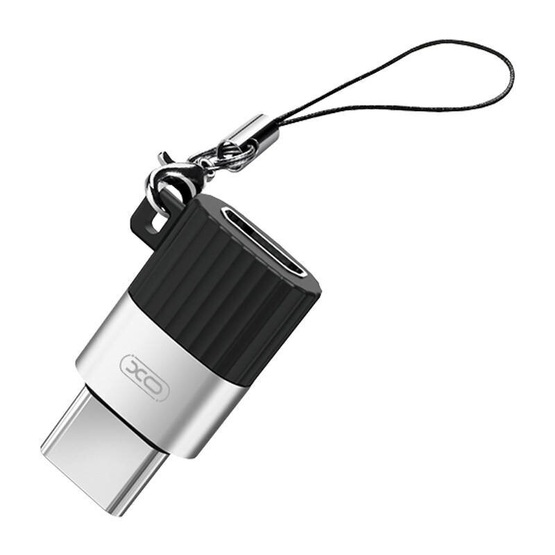 XO NB149-C micro USB to USB-C Adapter (Black) цена и информация | USB adapterid ja jagajad | hansapost.ee