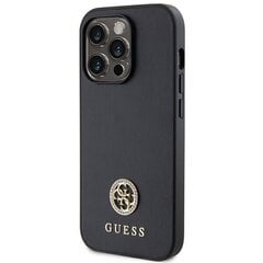 Guess GUHCP15XPS4DGPK iPhone 15 Pro Max 6.7" czarny|black hardcase Strass Metal Logo цена и информация | Чехлы для телефонов | hansapost.ee