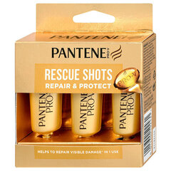 Ampullid kahjustatud juuste taastamiseks ja kaitsmiseks Pantene 1 Minute Wonder Intensive Treatment, 3 x 15ml hind ja info | Pantene Juuksehooldus | hansapost.ee