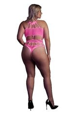 Pimedas helendav body Ouch Shots, roosa, xl - 4xl hind ja info | Seksikas pesu naistele | hansapost.ee