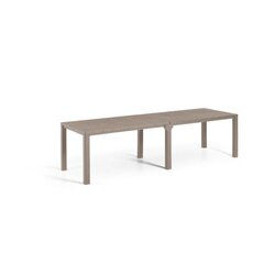 Садовый стол Julie Double Table, 2 конфигурации, песочный цена и информация | Садовые столы и столики | hansapost.ee