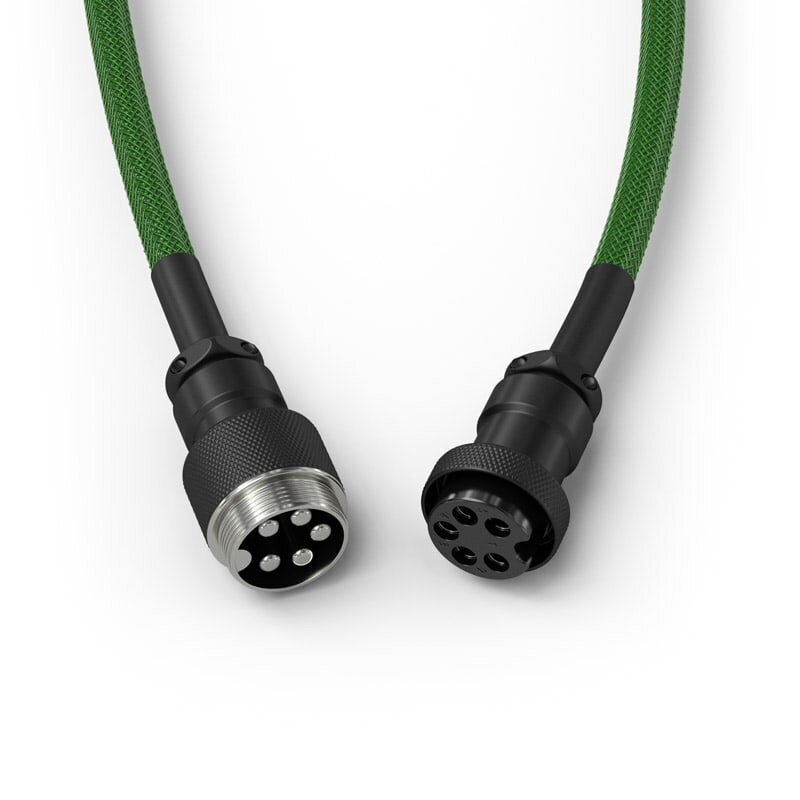 Glorious PC Gaming Race Coiled Cable, Forest Green цена и информация | USB adapterid ja jagajad | hansapost.ee
