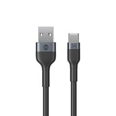 Forever Flexible cable USB - USB-C 1,0 m 3A black hind ja info | USB adapterid ja jagajad | hansapost.ee